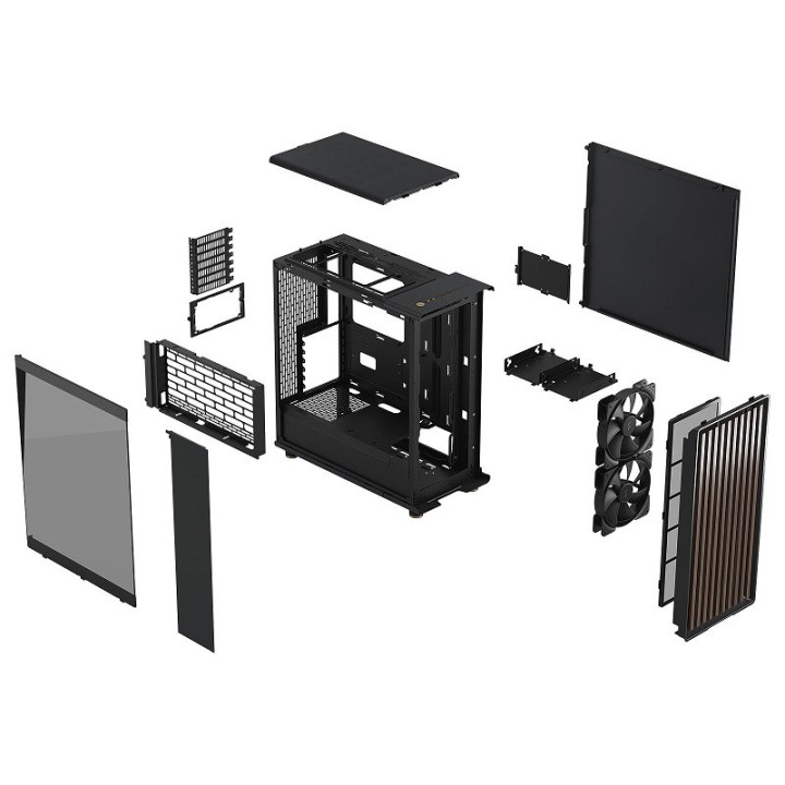Fractal Design North Charcoal Black TG Dark Boitiers PC Fractal Des...
