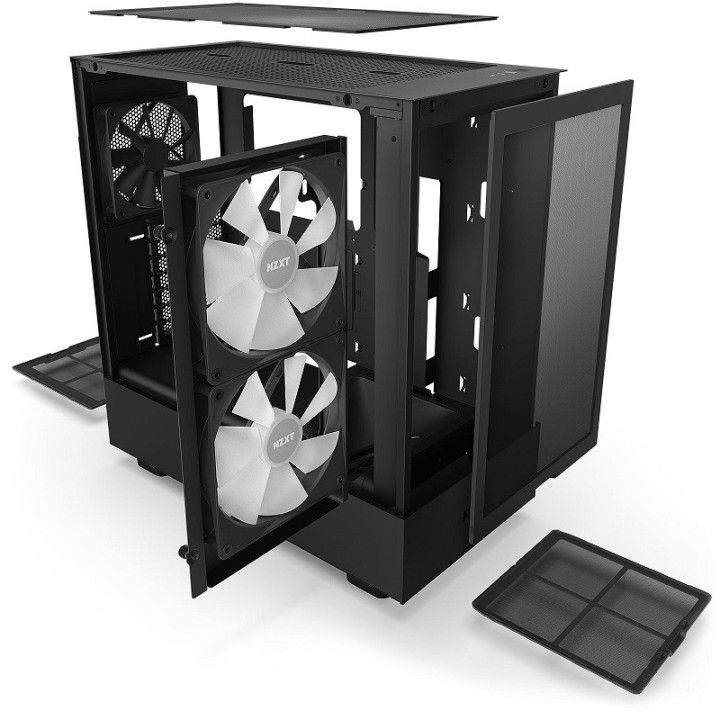 NZXT H5 Flow RGB Black Boitiers PC NZXT Maroc