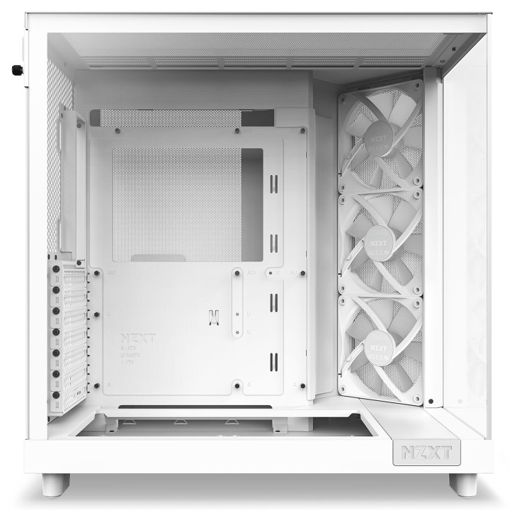 NZXT H6 Flow RGB White Boitiers PC NZXT Maroc