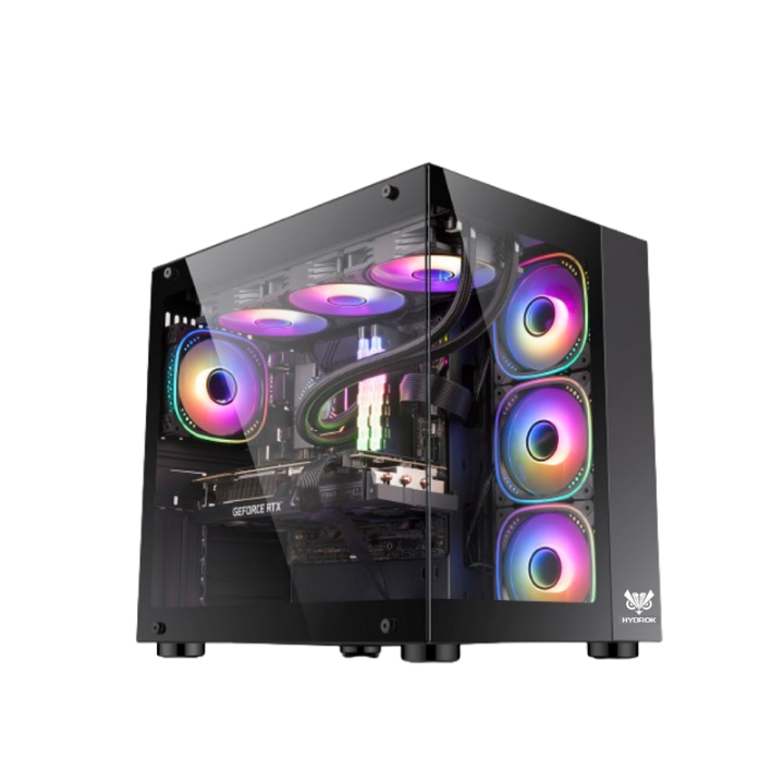HYBROK TITAN EVO BLACK (7 Fans ARGB) Boitiers PC HYBROK Maroc
