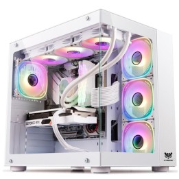 HYBROK TITAN EVO White (7 Fans ARGB) Boitiers PC HYBROK Maroc