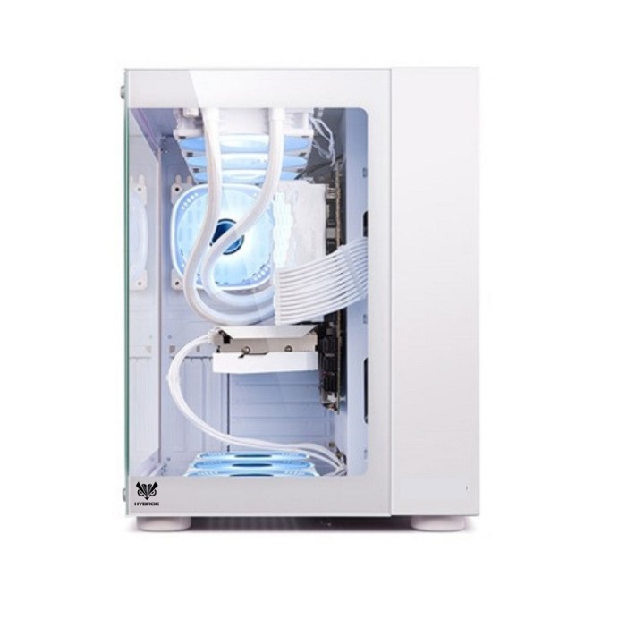 HYBROK TITAN EVO White (7 Fans ARGB) Boitiers PC HYBROK Maroc