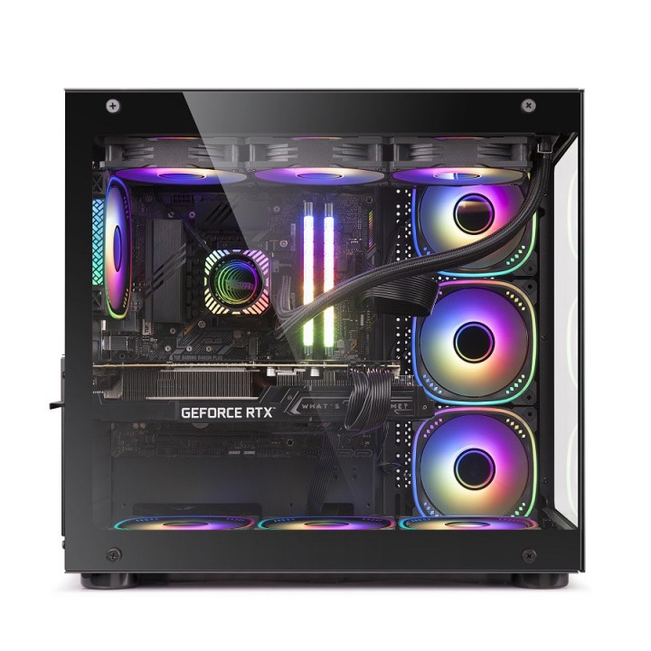 HYBROK TITAN EVO BLACK (7 Fans ARGB) Boitiers PC HYBROK Maroc