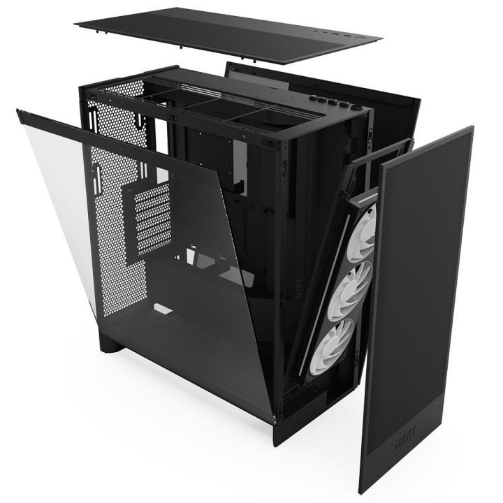 NZXT H7 Flow RGB (2024) Black Boitiers PC NZXT Maroc