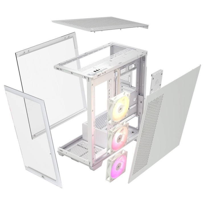 Corsair 3500X ARGB White Boitiers PC Corsair Maroc