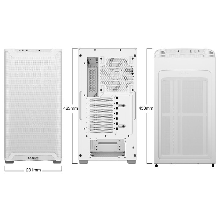 be quiet! Pure Base 501 Airflow Window (White) Boitiers PC be quiet...