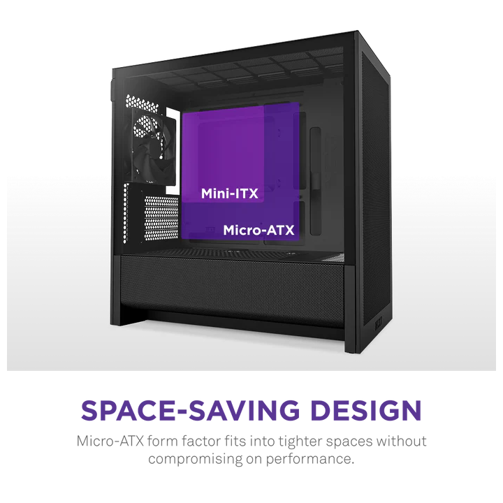 NZXT H3 Flow (2025) Black Les Moyennes Tours NZXT Maroc