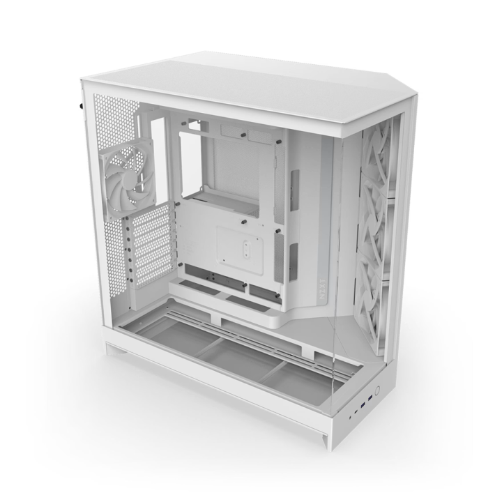 NZXT H9 Flow (2025) White Boitiers PC NZXT Maroc