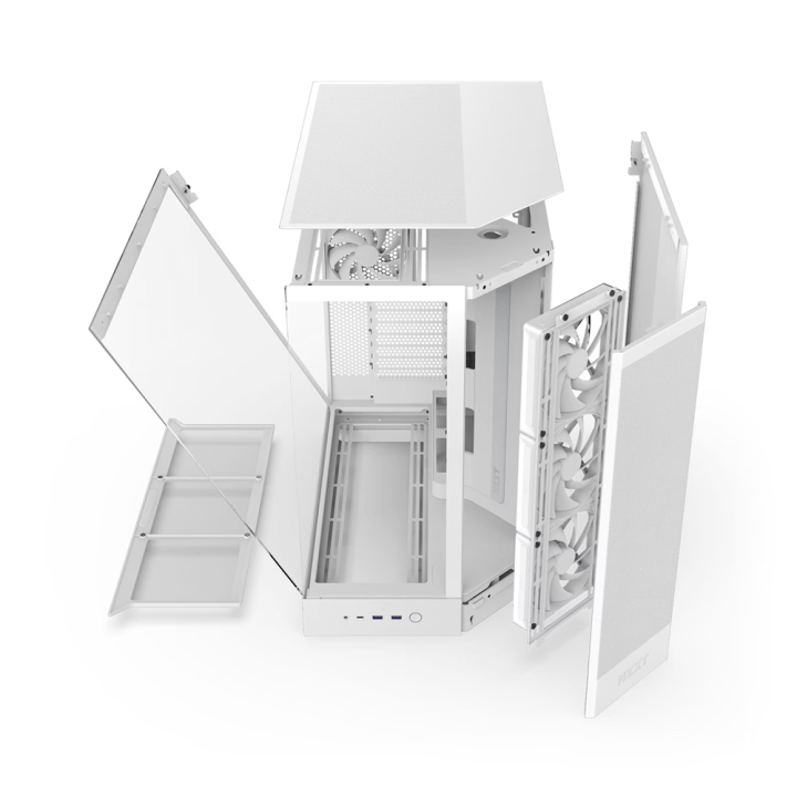 NZXT H9 Flow (2025) White Boitiers PC NZXT Maroc