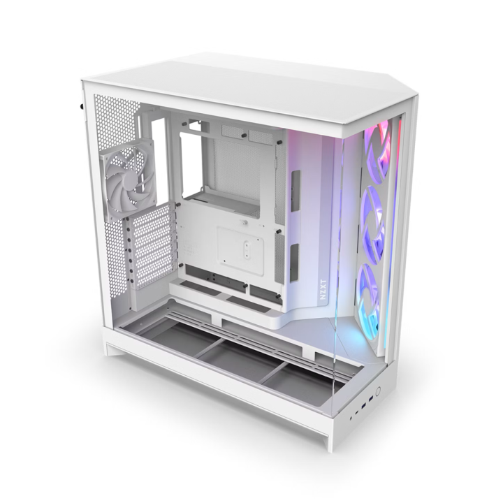 NZXT H9 Flow RGB (2025) White Boitiers PC NZXT Maroc