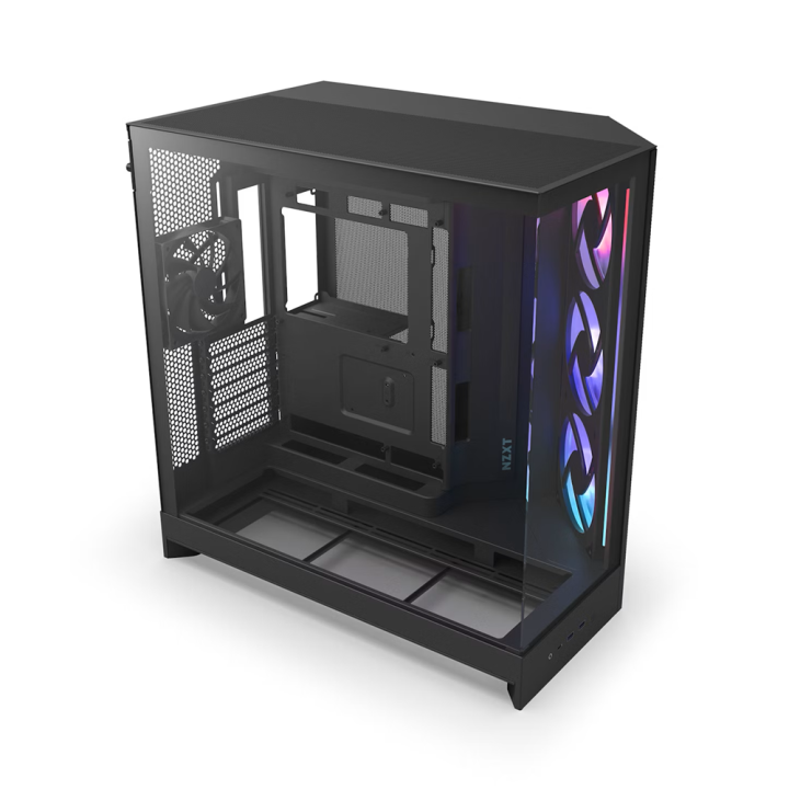NZXT H9 Flow RGB (2025) Black Boitiers PC NZXT Maroc