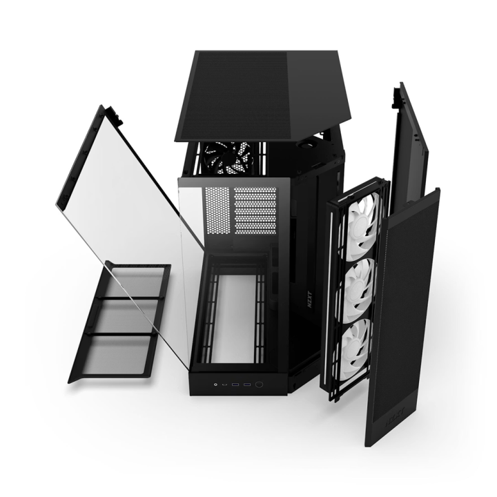 NZXT H9 Flow RGB (2025) Black Boitiers PC NZXT Maroc