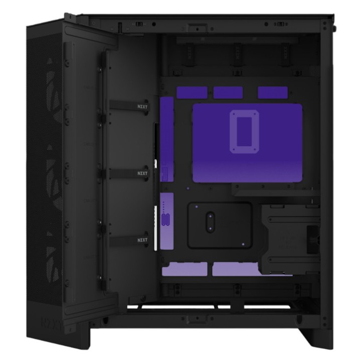 NZXT H9 Flow RGB+ (2025) Black Boitiers PC NZXT Maroc