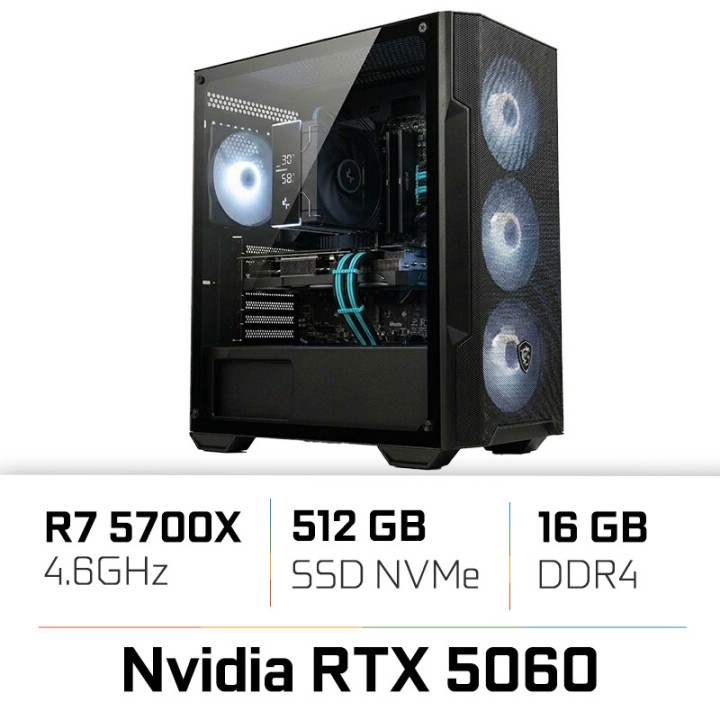 PC PRO UltraPC Ryzen 7 5700X/16GB/512GB SSD/RTX5060 PC Pro UltraPC ...