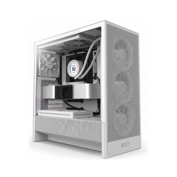 NZXT H5 Flow RGB (2024) White ( Emballage Ouvert ) Les Moyennes Tou...