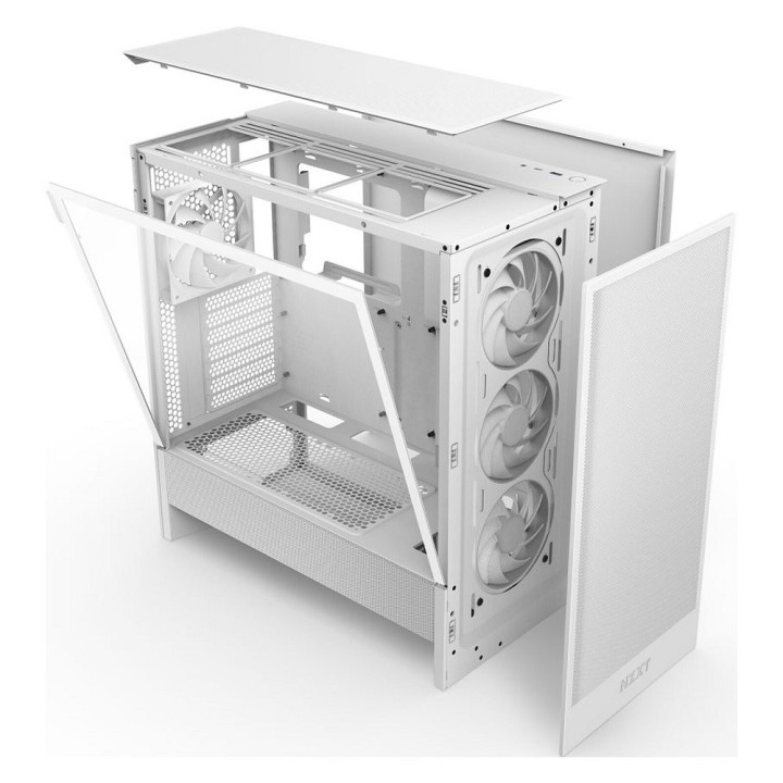 NZXT H5 Flow RGB (2024) White ( Emballage Ouvert ) Les Moyennes Tou...
