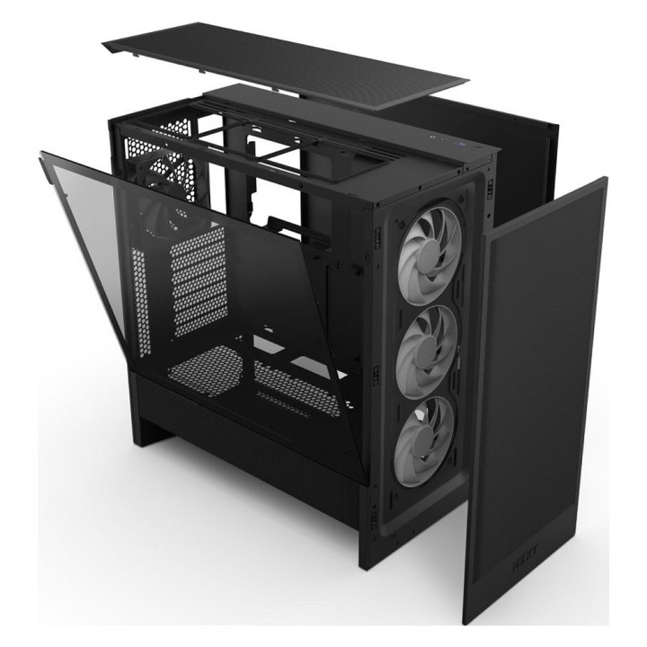NZXT H5 Flow RGB (2024) Black ( Emballage Ouvert ) Les Moyennes Tou...