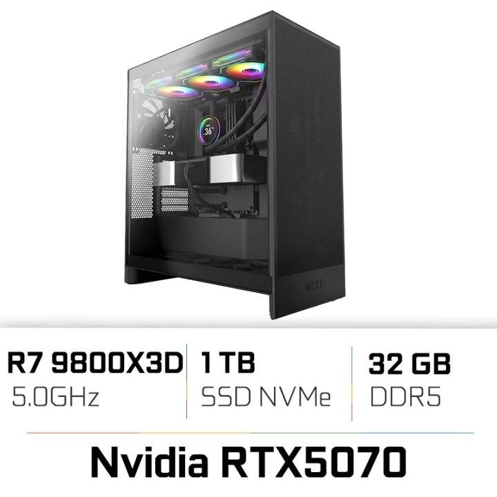 PC PRO UltraPC Ryzen 7 9800X3D/32GB/1TB SSD/RTX5070 PC Pro UltraPC ...