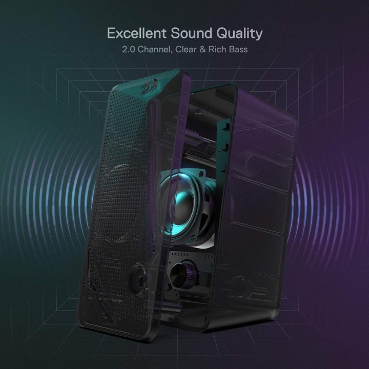 Redragon GS510 Waltz Gaming Speaker 2.0 Périphériques Redragon Maroc