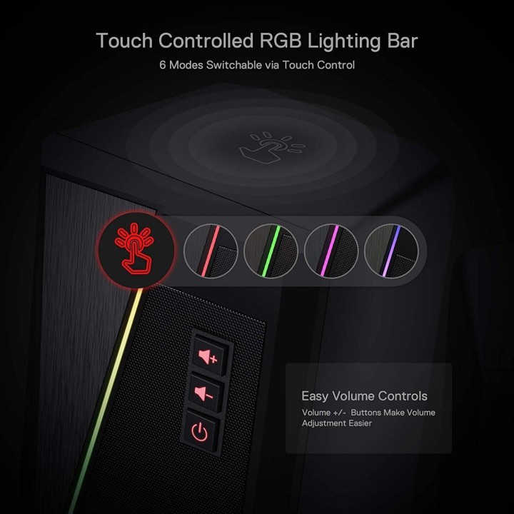 Redragon GS520 Anvil RGB Desktop Speakers 2.0 Périphériques Redrago...
