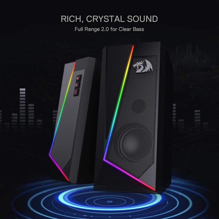 Redragon GS520 Anvil RGB Desktop Speakers 2.0 Périphériques Redrago...