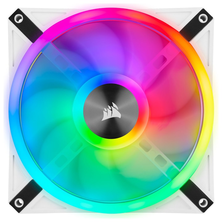 Corsair QL Series QL140 RGB Blanc Périphériques Corsair Maroc