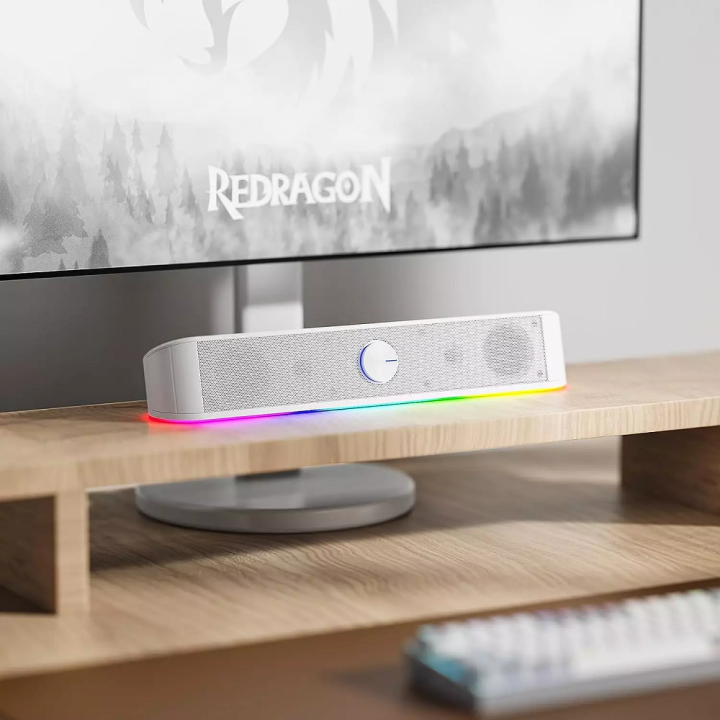 Redragon GS560 Adiemus Gaming Speaker (White) Périphériques Redrago...