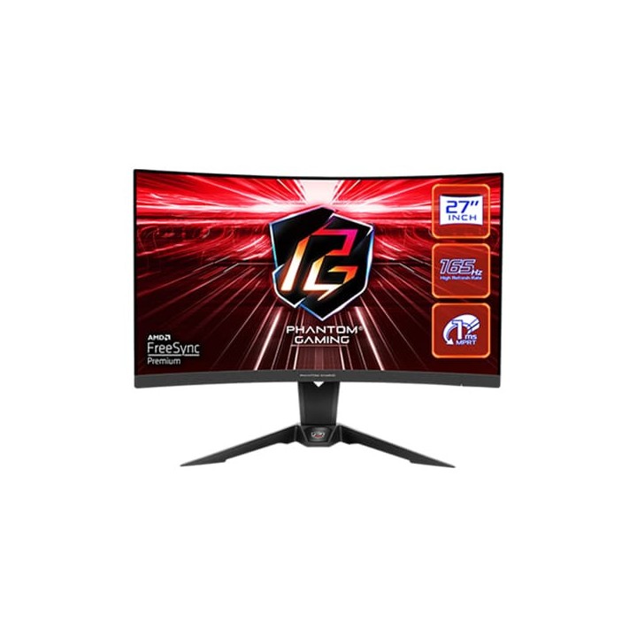 ASRock PHANTOM GAMING PG27Q15R2A 27″ CURVED 165Hz 2K Moniteurs ASRo...