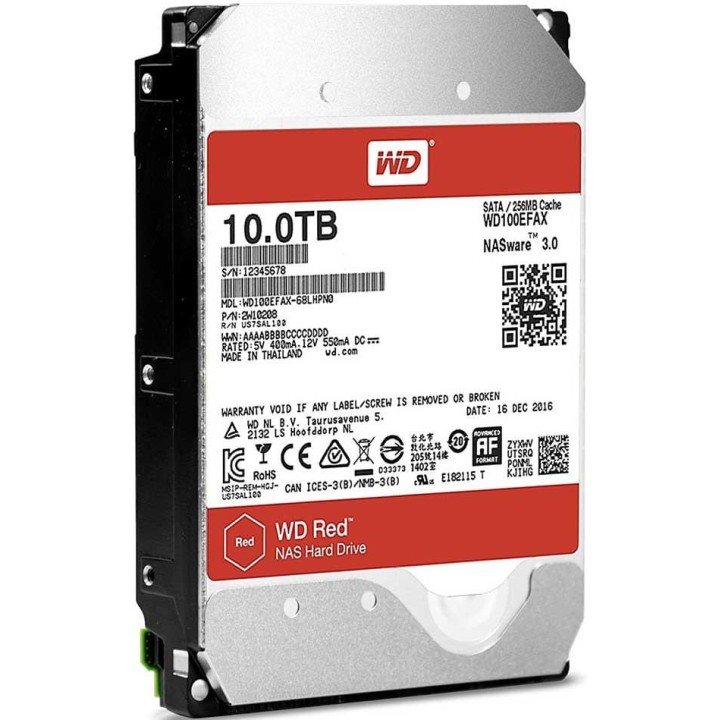 Western Digital Red NAS 3.5" 10TB Disques durs et SSD Western Digit...