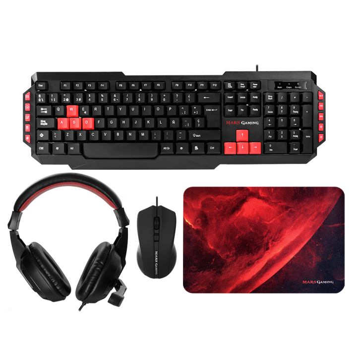 Mars Gaming MRCP1 Combo 4in1 Kits claviers/souris Mars Gaming Maroc