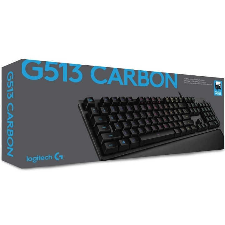 Logitech G513 Carbon GX Blue Clicky (AZERTY) Claviers Logitech Maroc