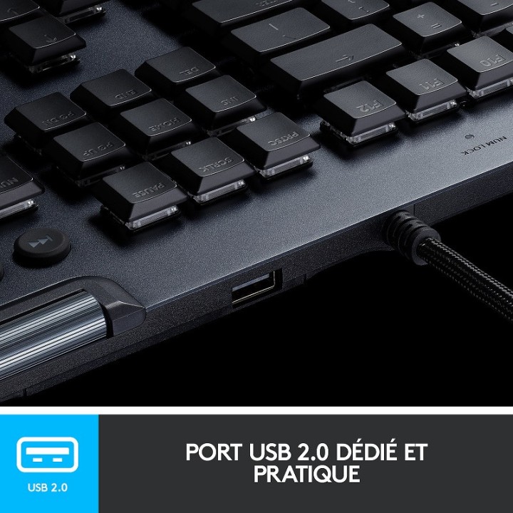 Logitech G G815 Carbon (Tactile Version) Claviers Logitech Maroc