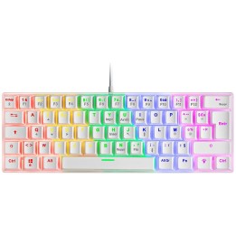 Mars Gaming MK60 White (Red Switch) Claviers Mars Gaming Maroc