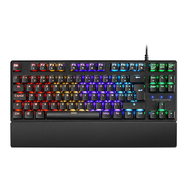 Mars Gaming MKXTKLBFR Black (Blue Switch) Claviers Mars Gaming Maroc