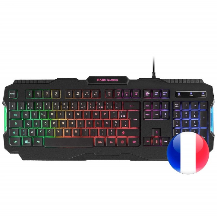 Mars Gaming MRK0FR RGB Claviers Mars Gaming Maroc