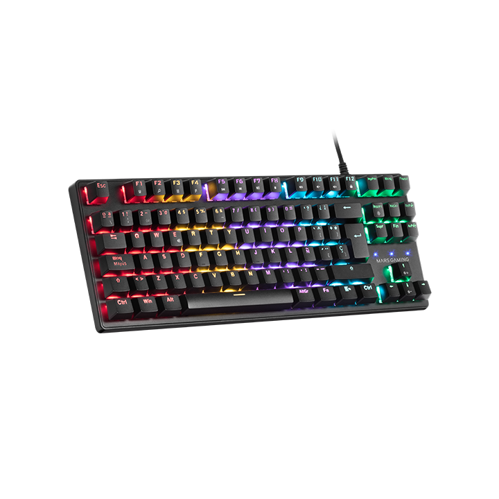 Mars Gaming MKXTKLBFR Black (Blue Switch) Claviers Mars Gaming Maroc