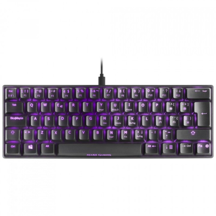 Mars Gaming MKMINI Black (Blue Switch) Claviers Mars Gaming Maroc