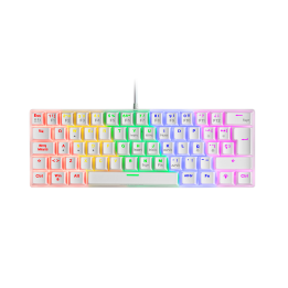 Mars Gaming MK60 White (Brown Switch) Claviers Mars Gaming Maroc