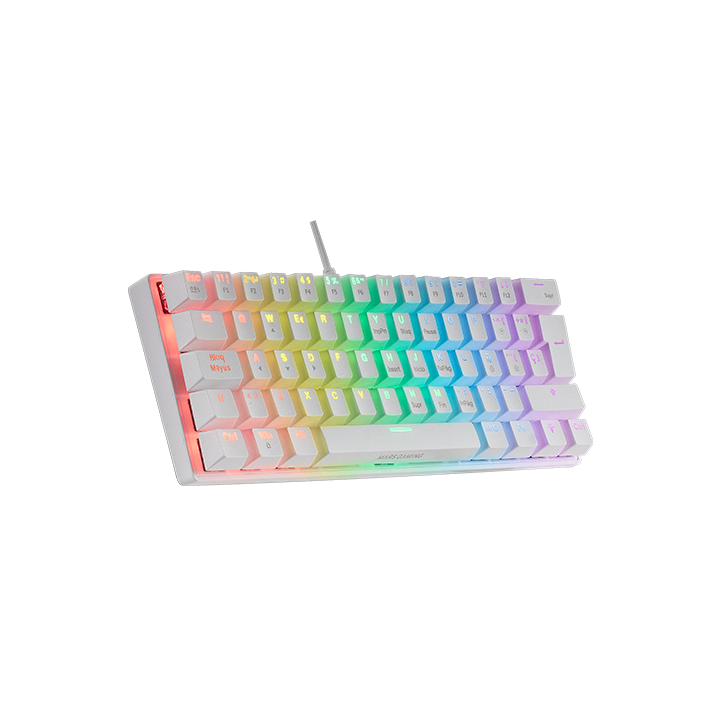 Mars Gaming MK60 White (Brown Switch) Claviers Mars Gaming Maroc