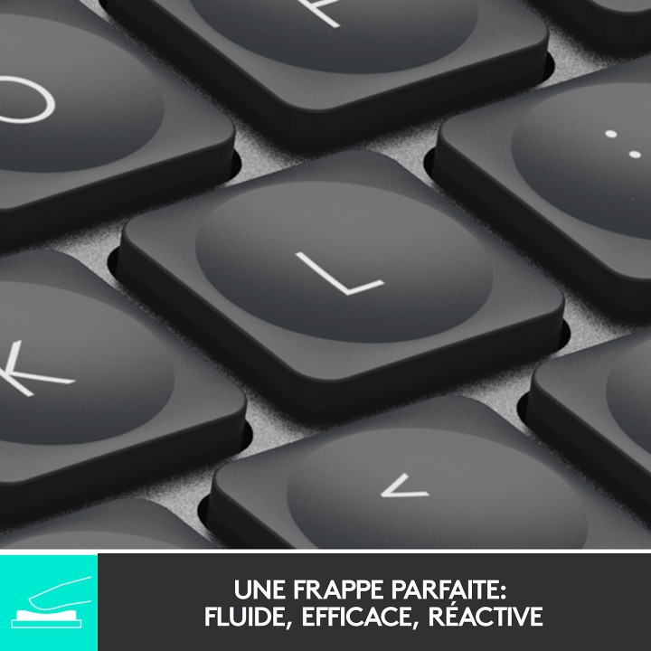 Logitech MX Keys Mini (Graphite) Claviers Logitech Maroc