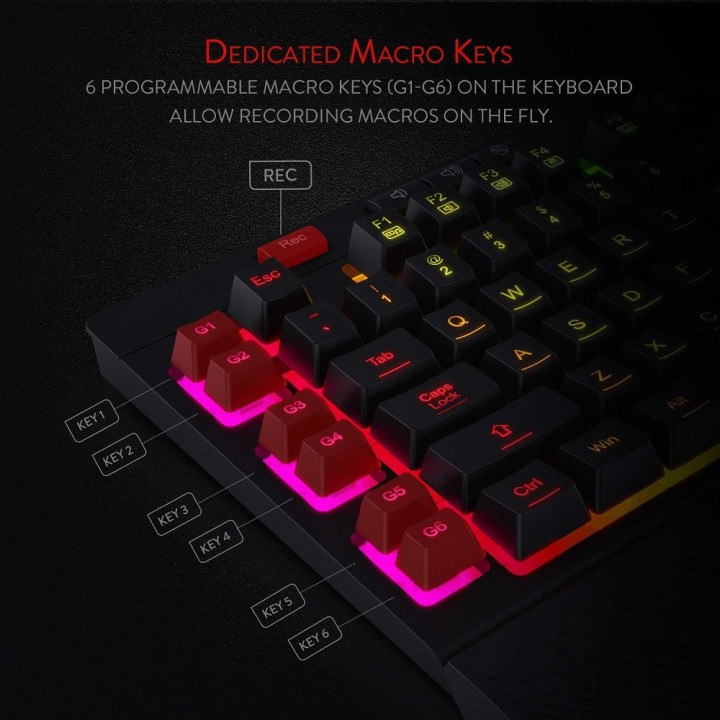 Redragon K512 Shiva RGB Claviers Redragon Maroc