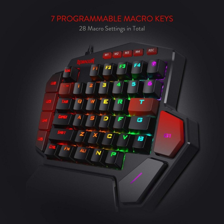 Redragon K585 DITI One-Handed RGB Claviers Redragon Maroc