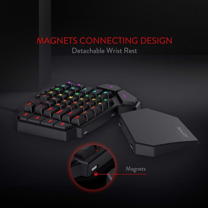 Redragon K585 DITI One-Handed RGB Claviers Redragon Maroc