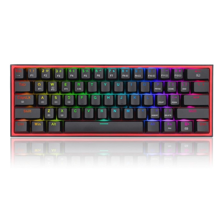 Redragon K616 Fizz PRO 60% Wireless RGB Red Switches (Black) Clavie...