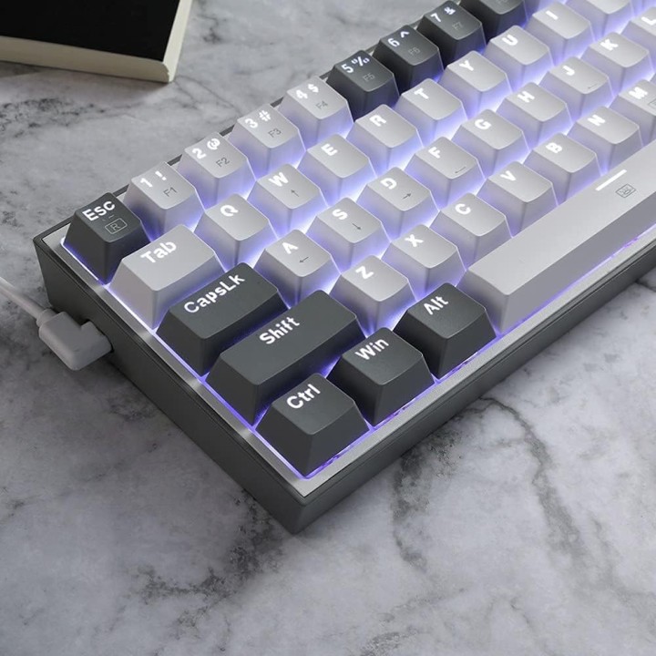 Redragon K617 Fizz 60% RGB Red Switches (White/Gray) Claviers Redra...