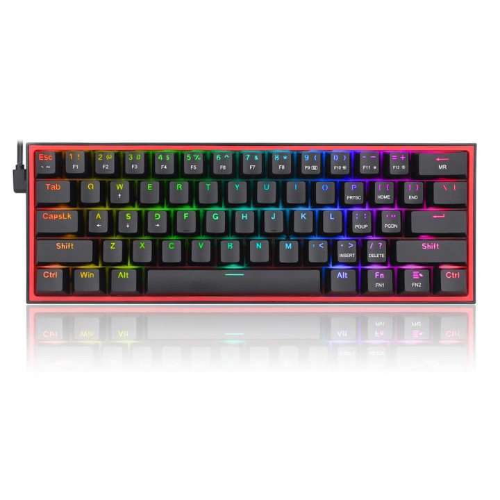 Redragon K617 Fizz 60% RGB Red Switches (Black) Claviers Redragon M...