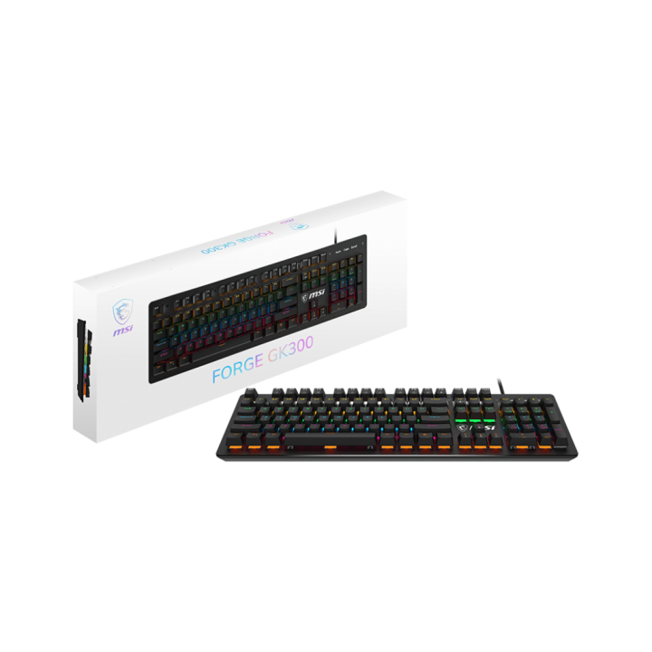 MSI Forge GK300 Blue Switches Claviers MSI Maroc