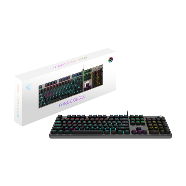 MSI Forge GK310 Red Switches Claviers MSI Maroc