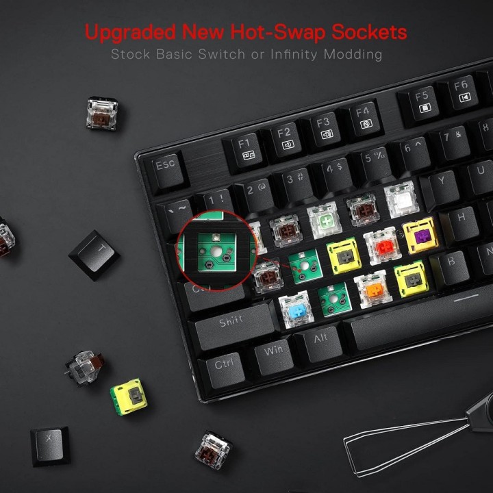 Redragon K556 RGB (Brown Switches) Claviers Redragon Maroc