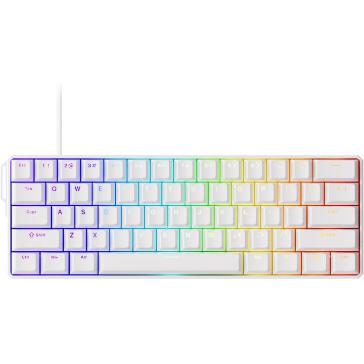MonsGeek FUN60 Pro white (Magnetic Switch) Claviers MonsGeek Maroc